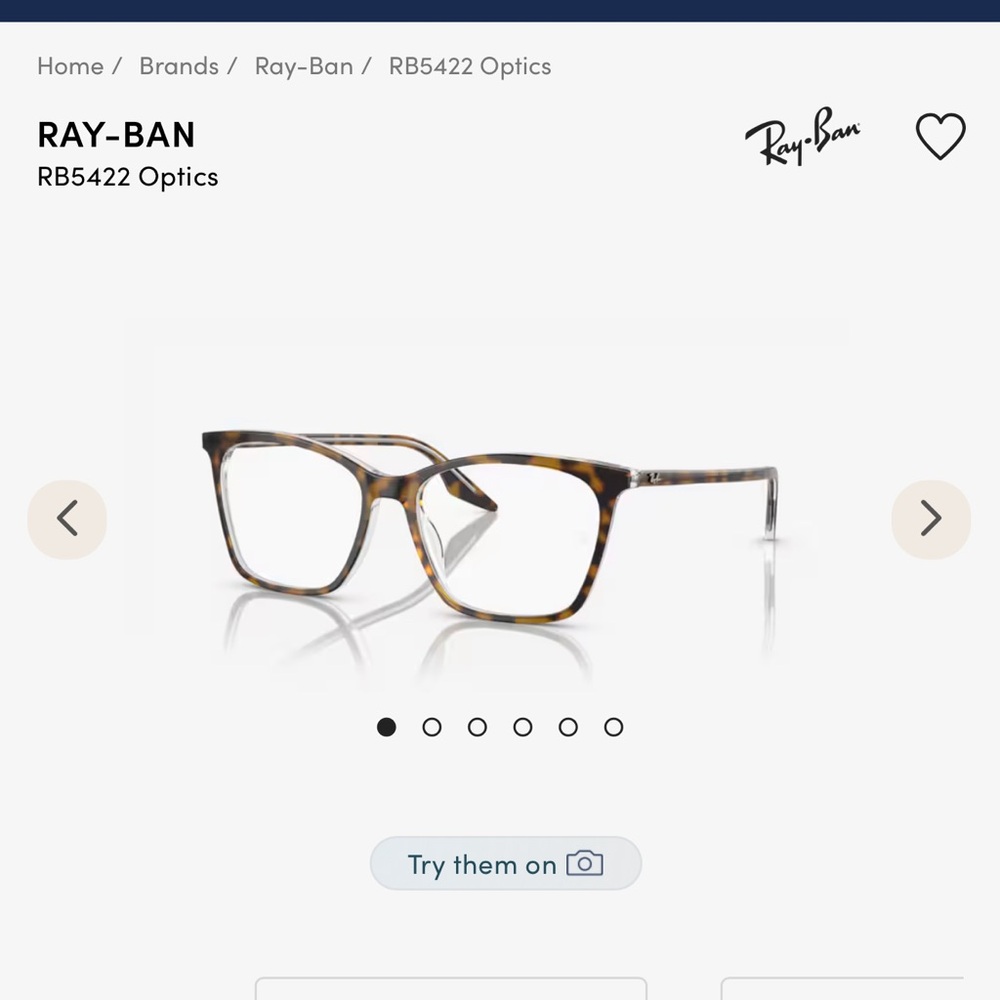 Ray-Ban brown, tortoise glasses.
